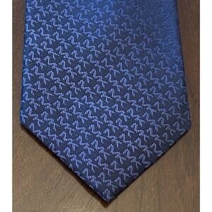 Michael Kors Blue 100% Silk Men’s Neck Tie Made In China